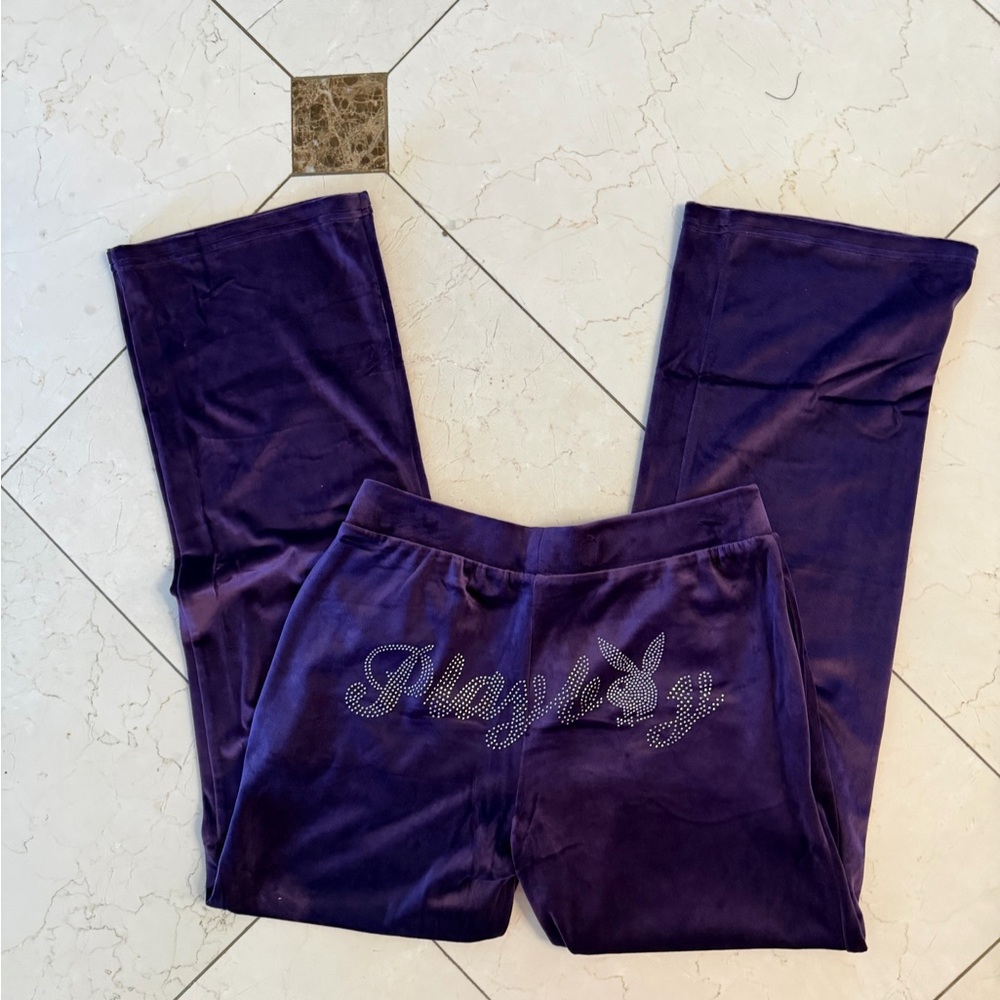 Midnight purple playboy pants
